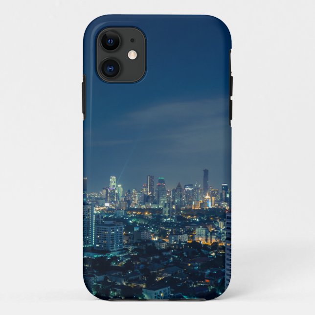Bangkok skyline at night panorama Case-Mate iPhone case (Back)