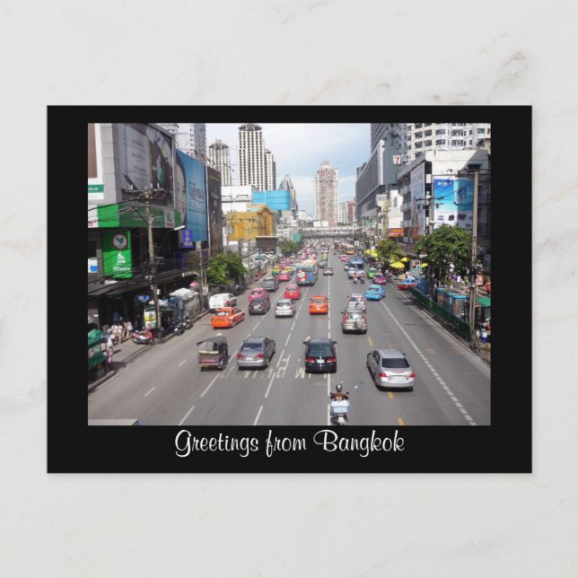 bangkok streets postcard (Front)