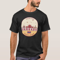 Bangkok Thailand City Skyline Emblem