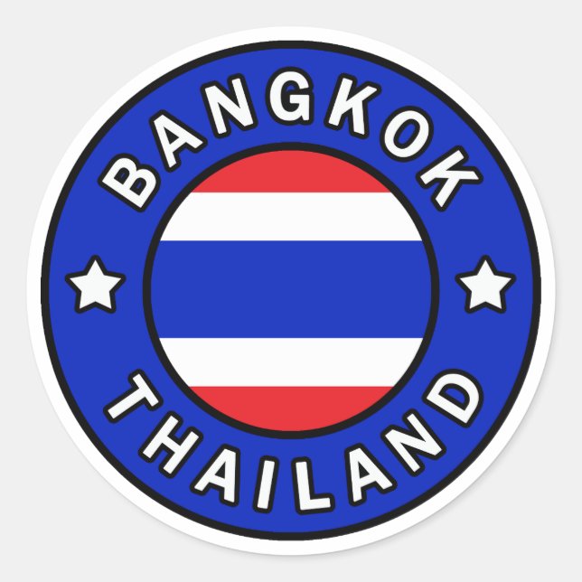 Bangkok Thailand Classic Round Sticker (Front)