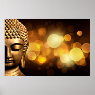 Bangkok, Thailand   Gold Buddha Poster