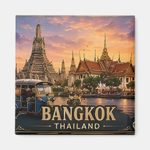 🧲 Bangkok Thailand Travel Keepsake For Tourists Magnet