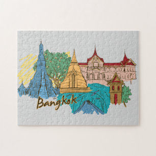 Bangkok Thailand Travel Temple Jigsaw Puzzle
