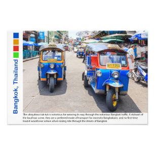 Bangkok, Thailand tuk-tuks Photo Print