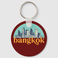 Bangkok Thailand Vintage City Skyline Cityscape