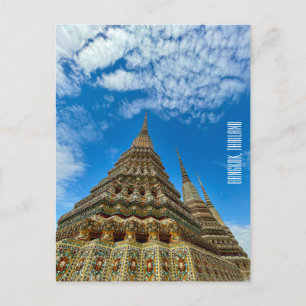 bangkok thailand wat pho   postcard