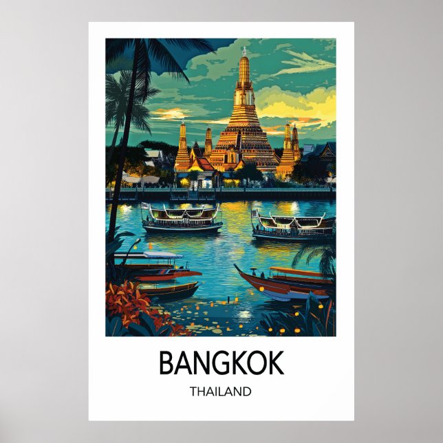 Bangkok Travel Poster (Front)