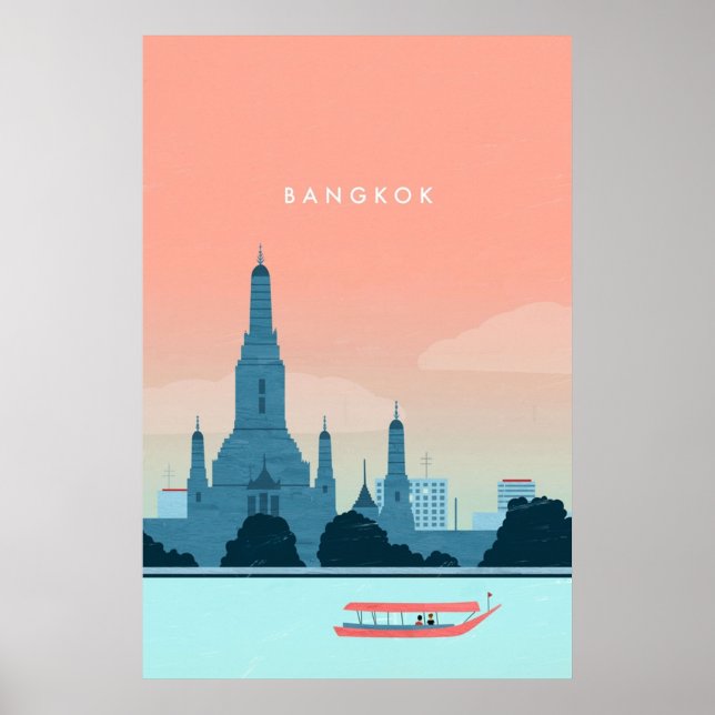 Bangkok travel poster (Front)