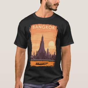 Bangkok Travel Poster Art Print  T-Shirt