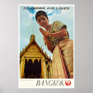 Bangkok Travel Poster Thailand Print Emerald