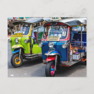 Bangkok tuk tuks postcard