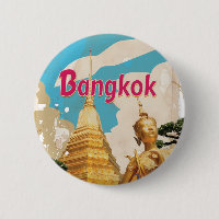 Bangkok Vintage Travel Poster