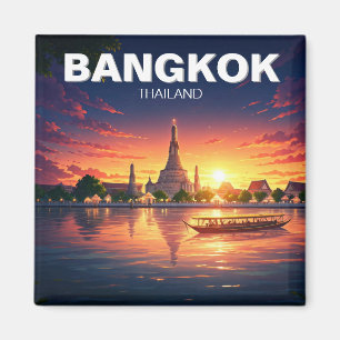 Bangkok Wat Arun Sunset Magnet