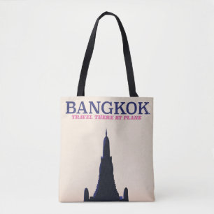 Bangkok Wat Poh Travel poster Tote Bag