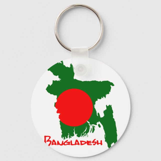 Bangladesch Map Key Ring (Front)