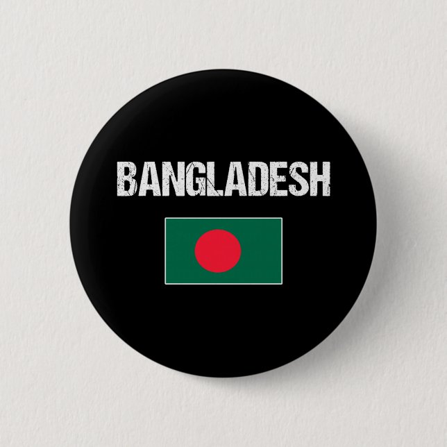 Bangladesh  6 cm round badge (Front)
