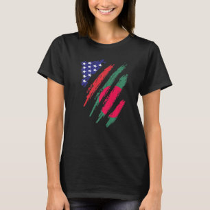 Bangladesh American Grown Flag USA Patriot Heritag T-Shirt
