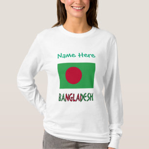 Bangladesh Bangladeshi Flag Green Personalised T-Shirt