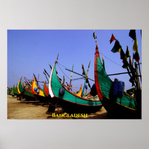 Bangladesh Boats Poster