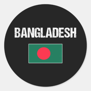 Bangladesh classic round sticker