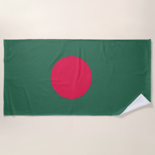 Bangladesh flag beach towel