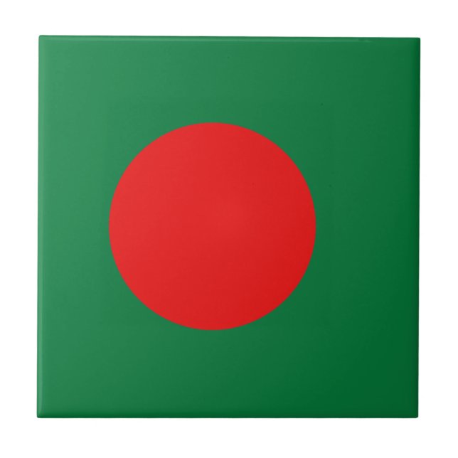 Bangladesh Flag Ceramic Tile (Front)