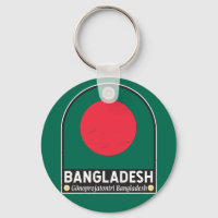 Bangladesh Flag Emblem Distressed Vintage