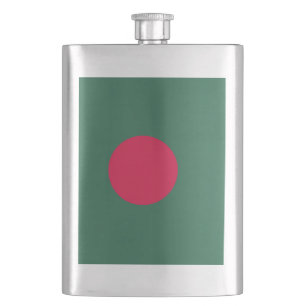 Bangladesh flag hip flask