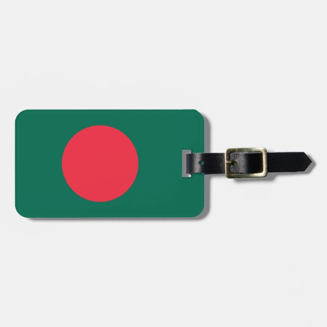 Bangladesh flag luggage tag (Front Horizontal)