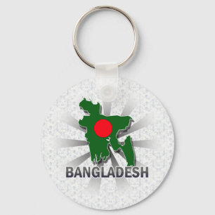 Bangladesh Flag Map 2.0 Key Ring