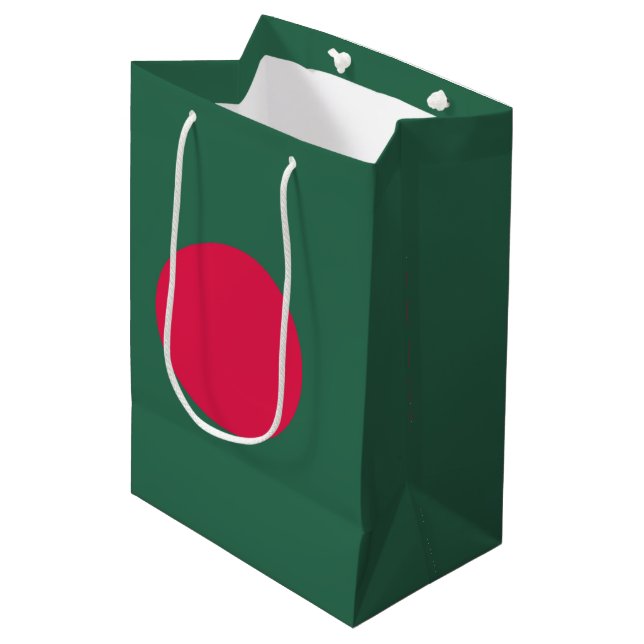 Bangladesh flag medium gift bag (Front Angled)