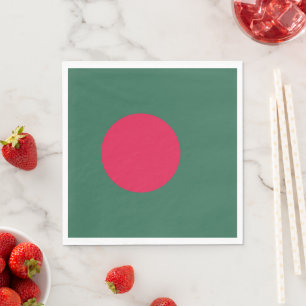 Bangladesh flag napkin