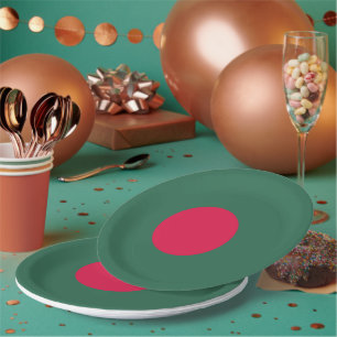 Bangladesh flag paper plate