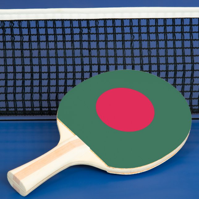Bangladesh flag ping pong paddle (Insitu)