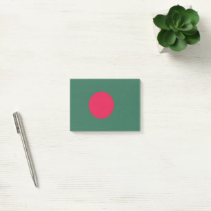 Bangladesh flag post-it notes