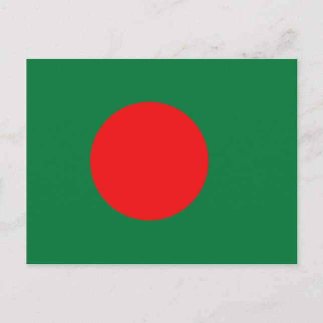 Bangladesh Flag Postcard (Front)