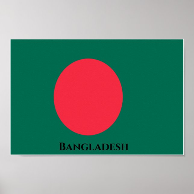 Bangladesh Flag Poster (Front)