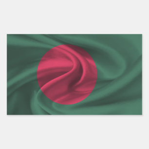 Bangladesh Flag Rectangular Sticker