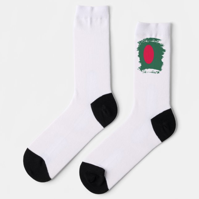 Bangladesh flag socks (Left)