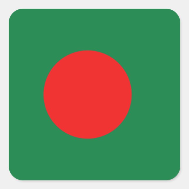 Bangladesh Flag Sticker (Front)