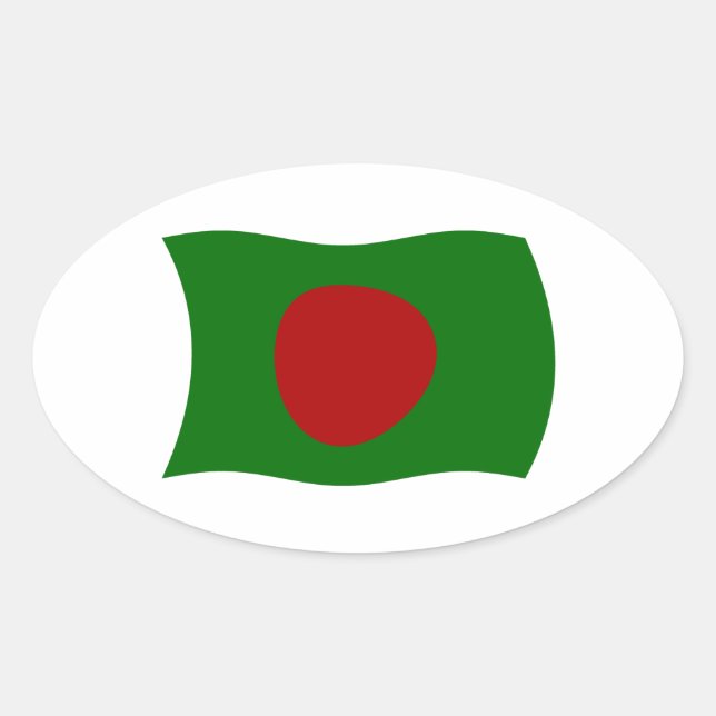 Bangladesh Flag Sticker (Front)