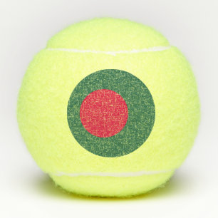 Bangladesh flag tennis balls