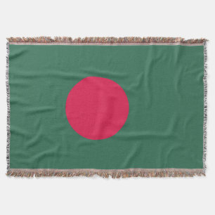 Bangladesh flag throw blanket
