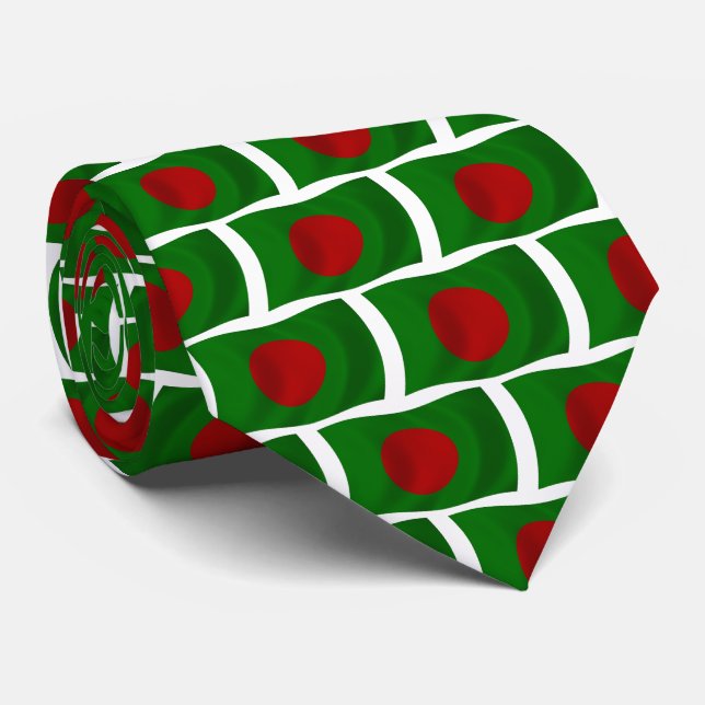 Bangladesh Flag Tie (Rolled)