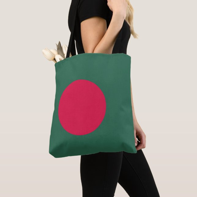 Bangladesh flag tote bag (Close Up)