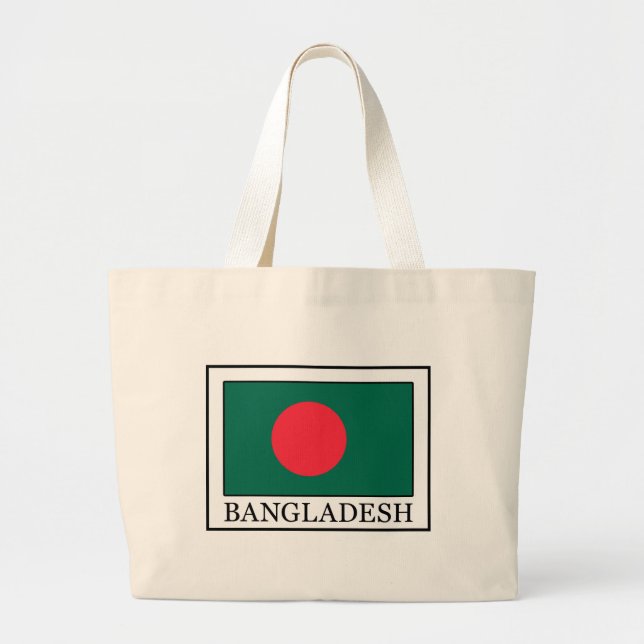 Bangladesh Large Tote Bag (Front)
