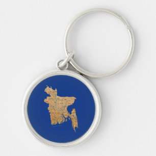 Bangladesh Map Keychain