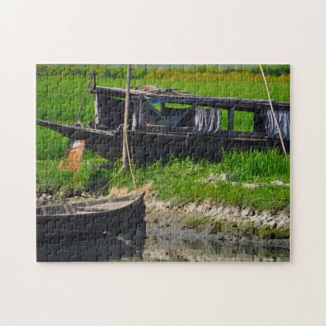 Bangladesh River Boats. Jigsaw Puzzle (Horizontal)