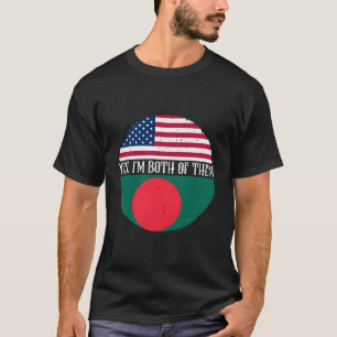 Bangladesh Shirt American And Bangladeshi Flags Bo