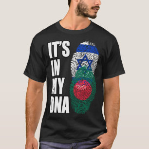 Bangladeshi And Israeli Mix DNA Flag Heritage T-Shirt
